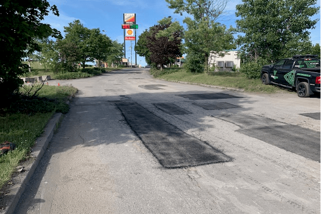 Réparation d'asphalte à chaud